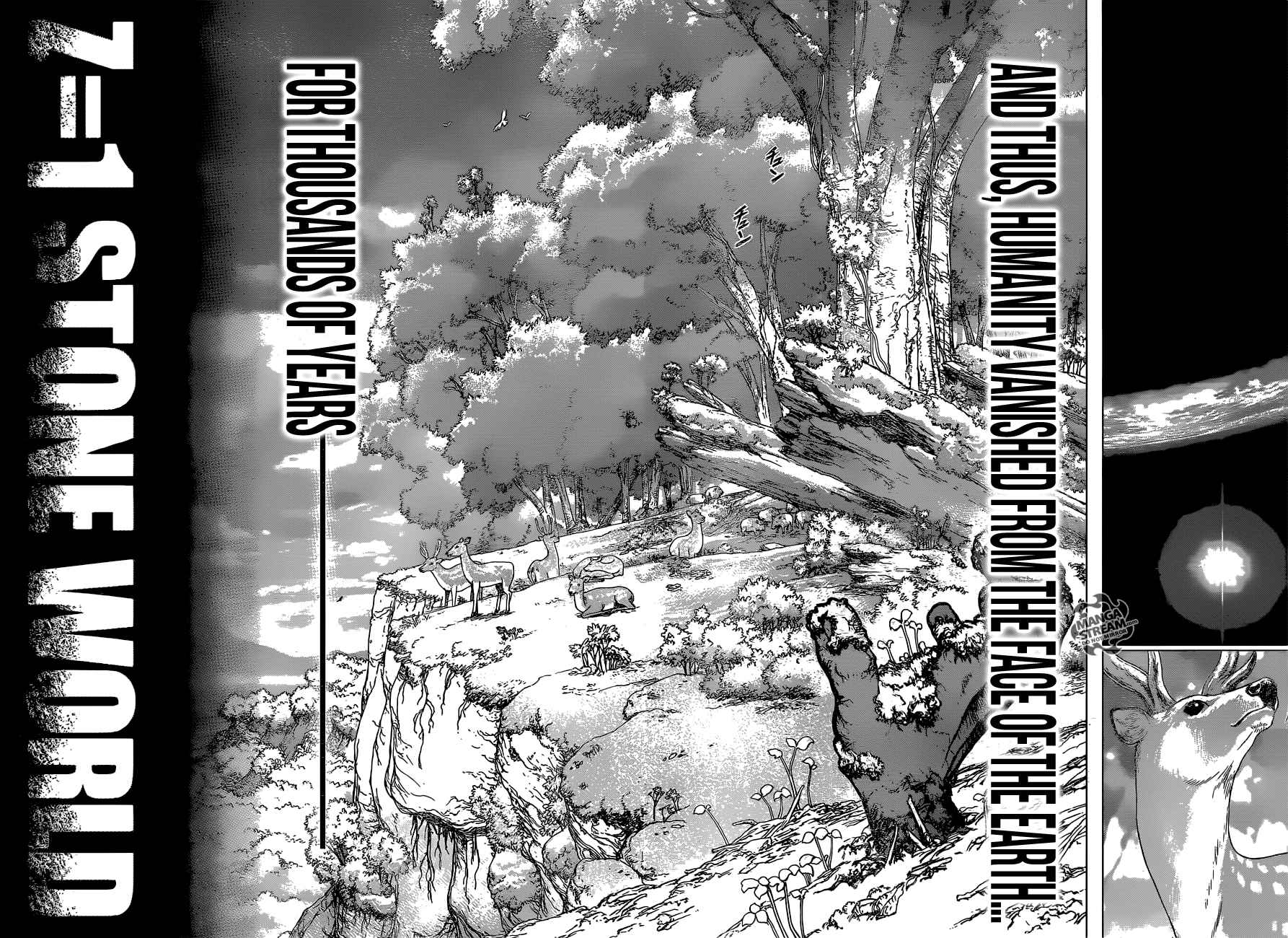 Dr. Stone Manga Chapter 1 page 28 - Stone World