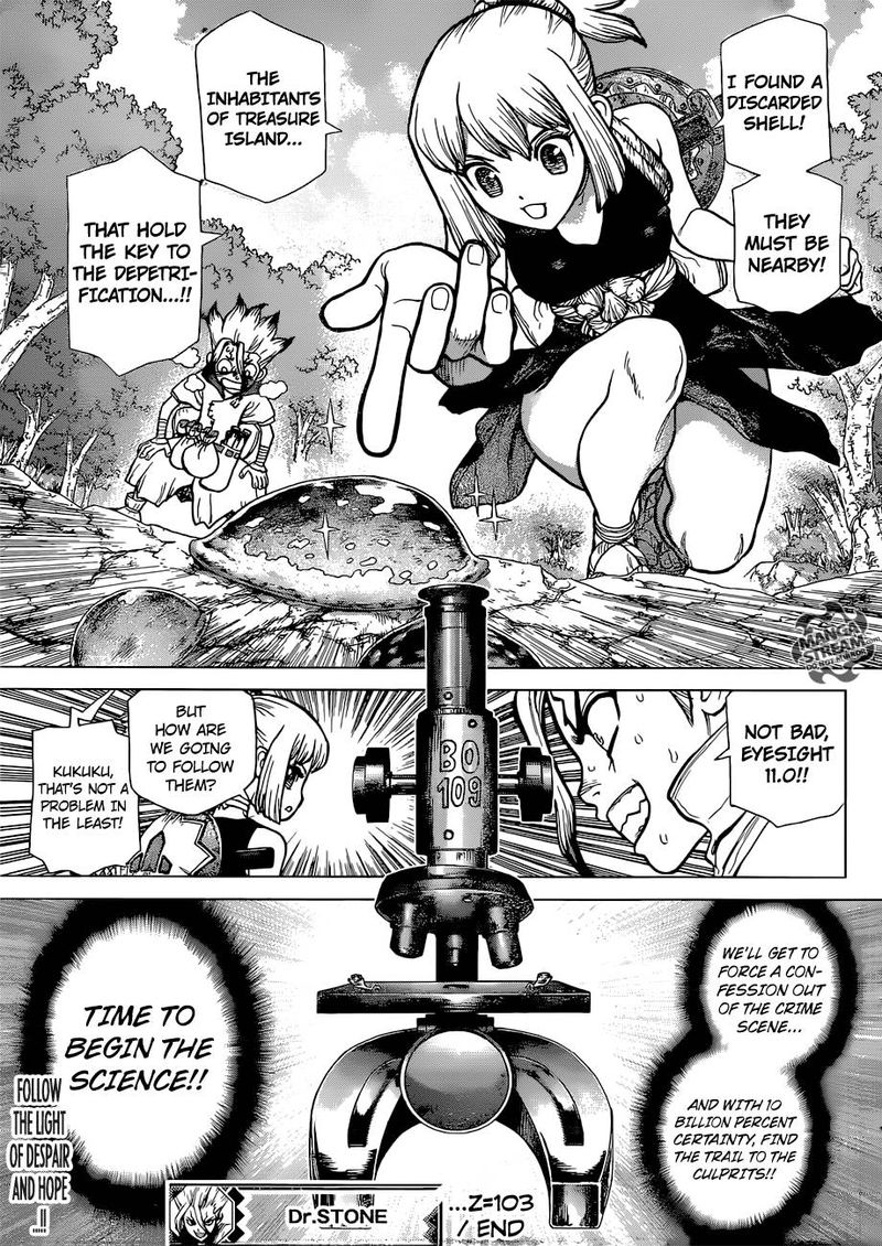 Dr. Stone Manga Chapter 103 page 18 - Light of Hope and Despair