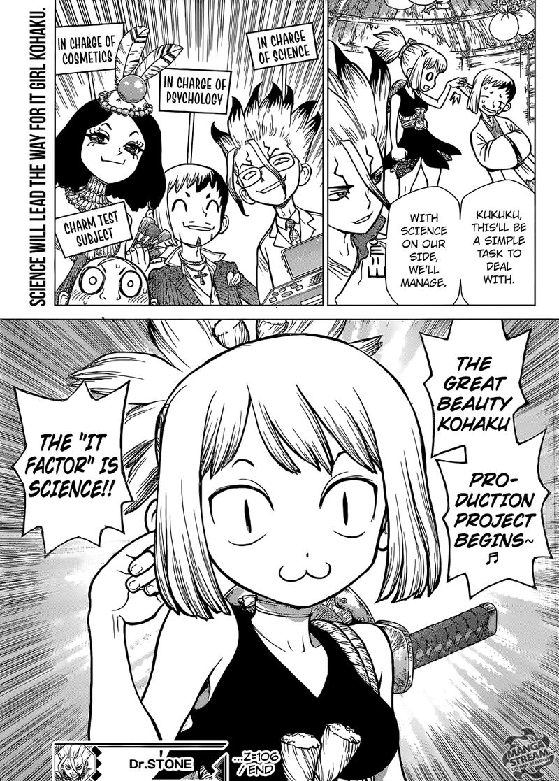 Dr. Stone Manga Chapter 106 page 18 - The Secret of Petrification