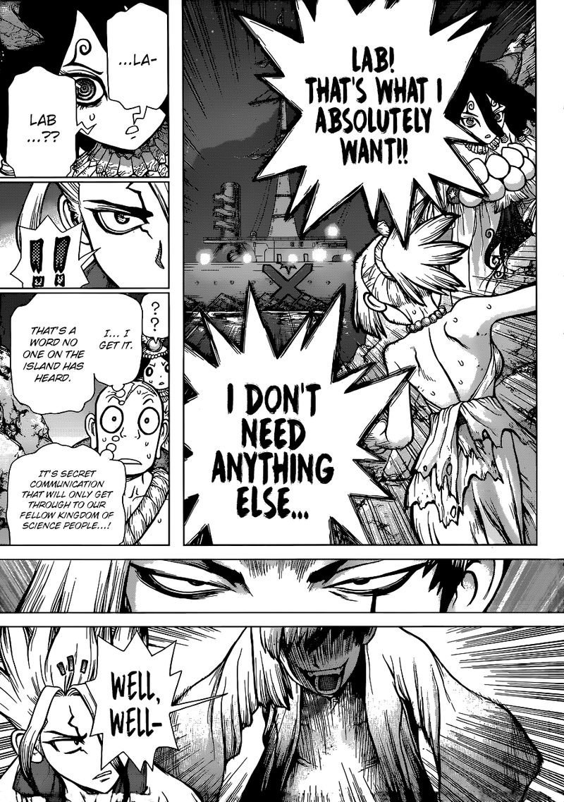 Dr. Stone Manga Chapter 107 page 15 - Ace in the Hole on the Ship of Science