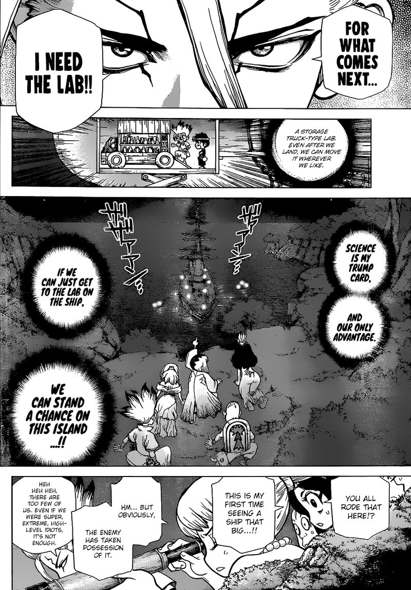 Dr. Stone Manga Chapter 107 page 4 - Ace in the Hole on the Ship of Science