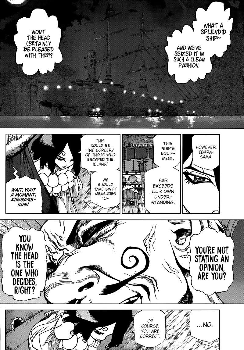 Dr. Stone Manga Chapter 107 page 8 - Ace in the Hole on the Ship of Science