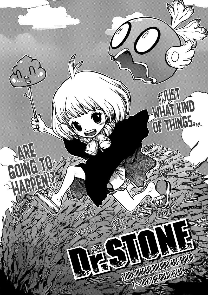 Dr. Stone Manga Chapter 109 page 1 - Great Escape