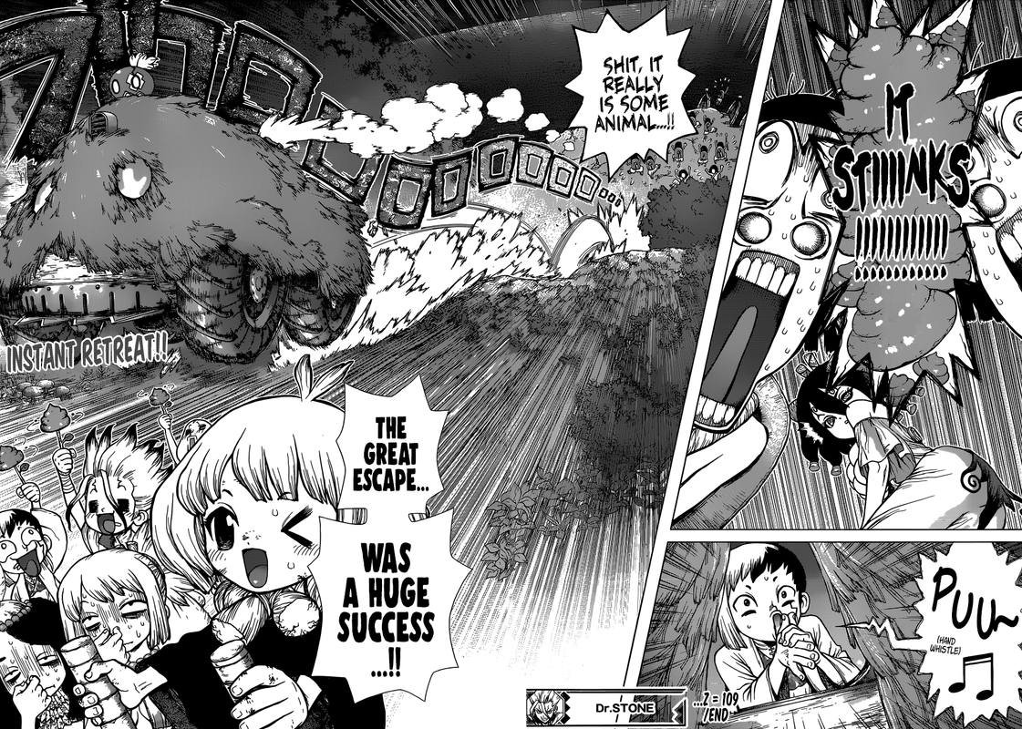 Dr. Stone Manga Chapter 109 page 17 - Great Escape