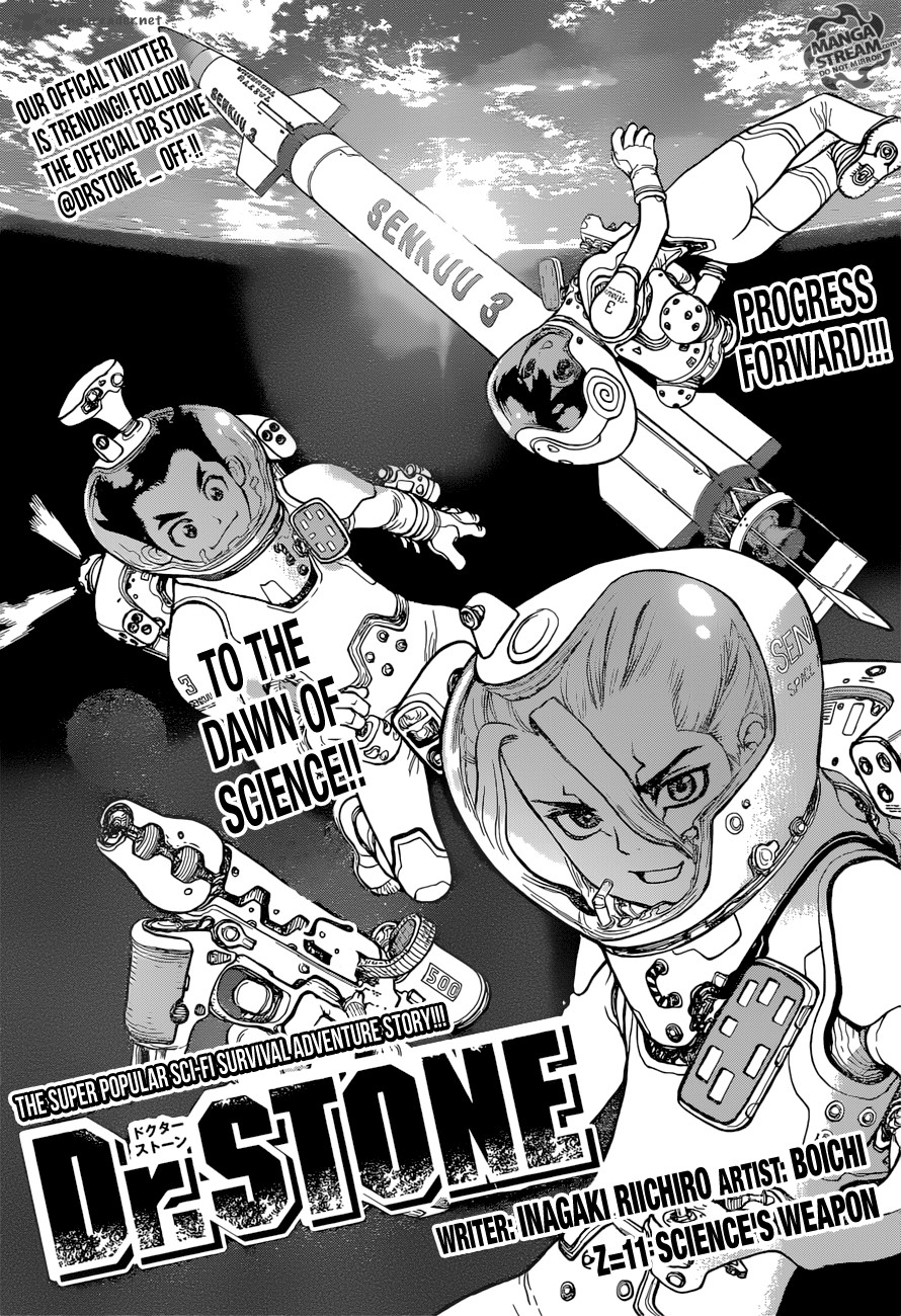 Dr. Stone Manga Chapter 11 page 1 - Weapon of Science