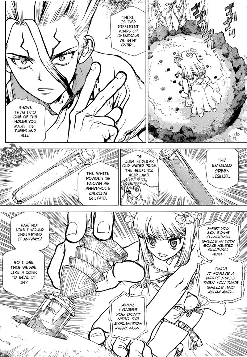 Dr. Stone Manga Chapter 114 page 13 - Silently, Science Pierces the Stone