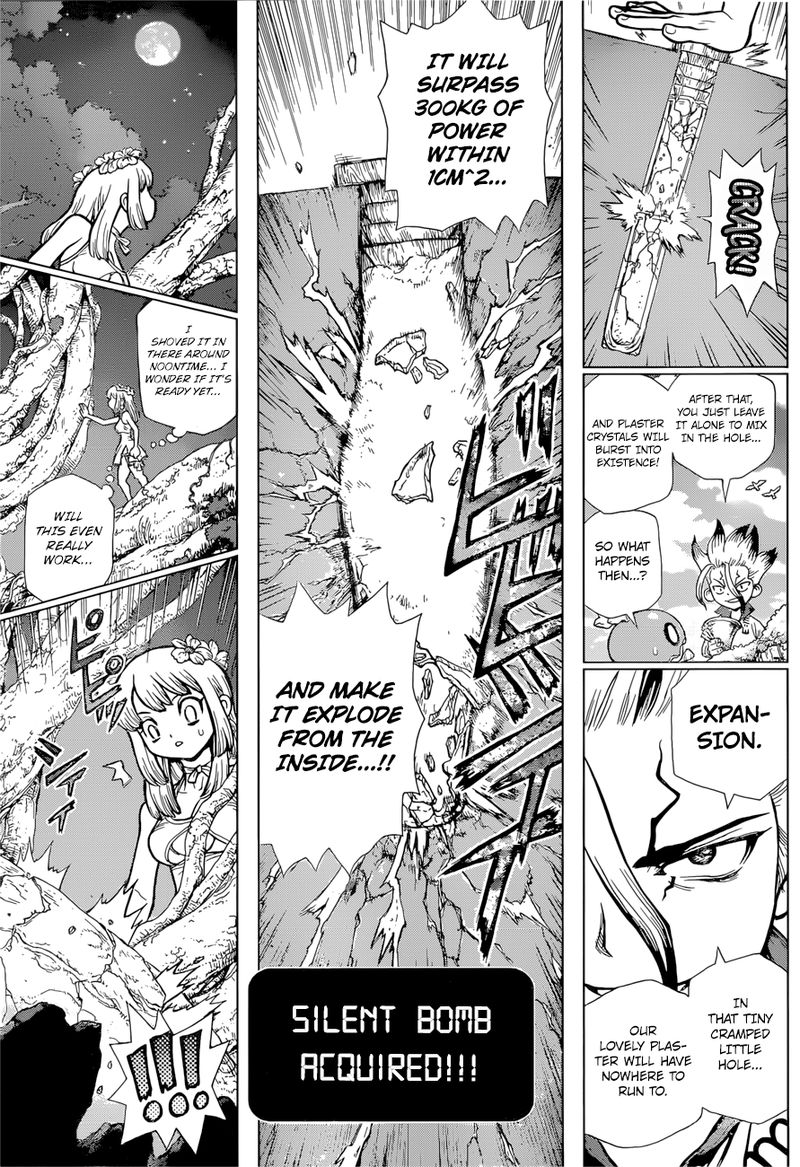 Dr. Stone Manga Chapter 114 page 14 - Silently, Science Pierces the Stone