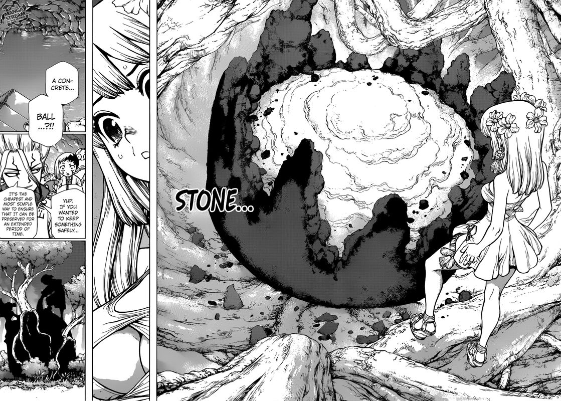 Dr. Stone Manga Chapter 114 page 4 - Silently, Science Pierces the Stone