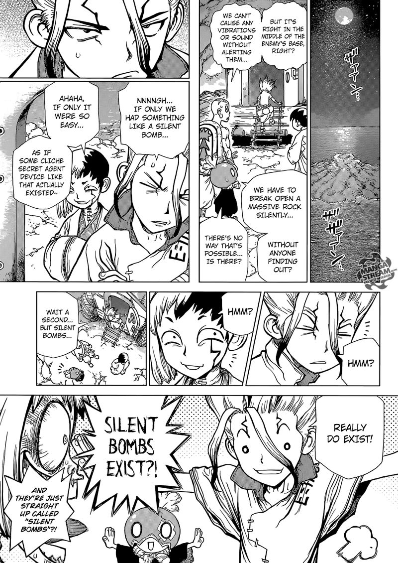 Dr. Stone Manga Chapter 114 page 6 - Silently, Science Pierces the Stone