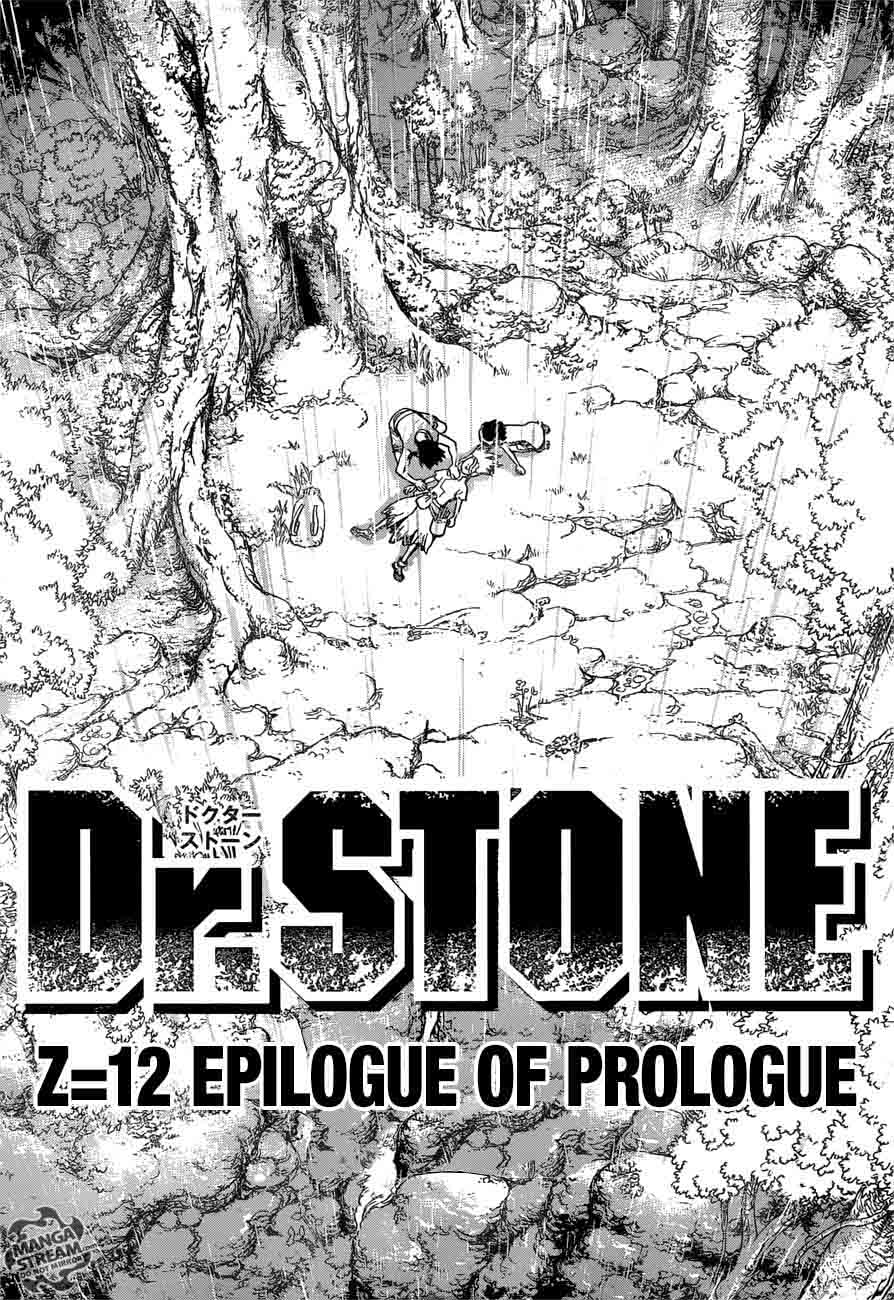 Dr. Stone Manga Chapter 12 page 16 - Epilogue of Prologue(End of Part 0)