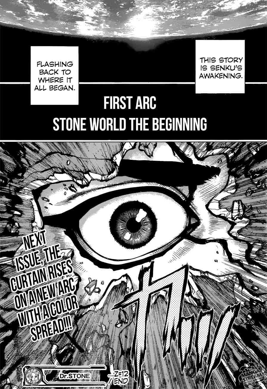 Dr. Stone Manga Chapter 12 page 18 - Epilogue of Prologue(End of Part 0)