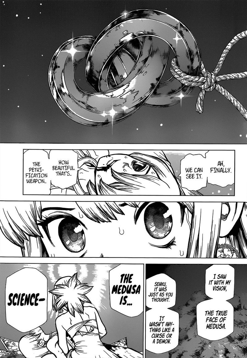 Dr. Stone Manga Chapter 121 page 15 - Medusa's True Face