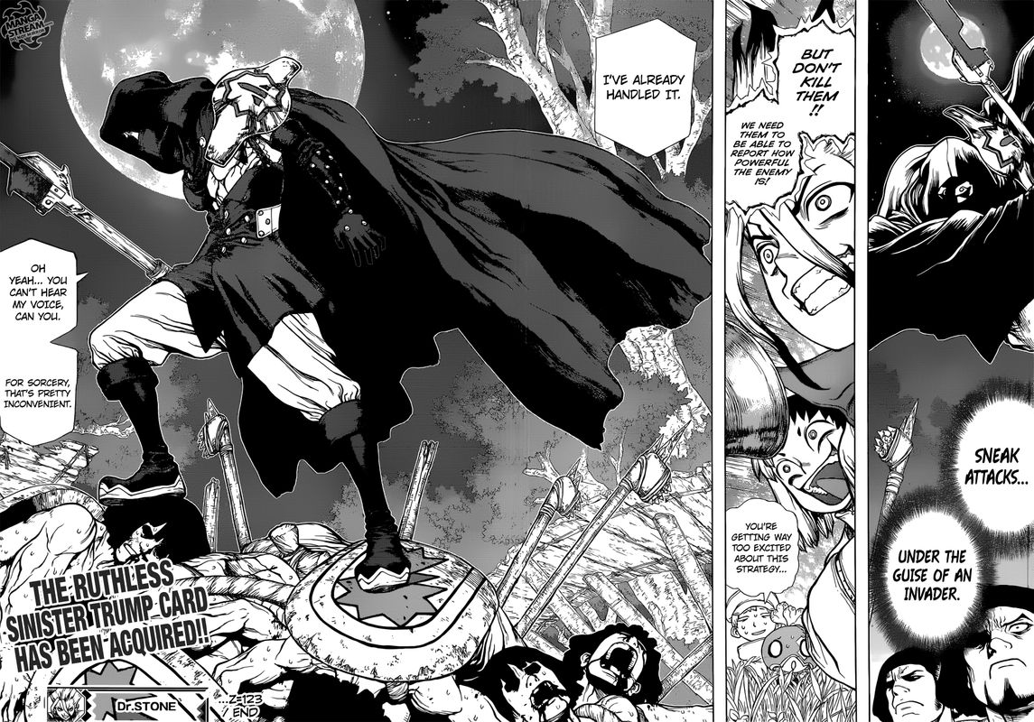 Dr. Stone Manga Chapter 123 page 18 - Brain-Battle Gambit