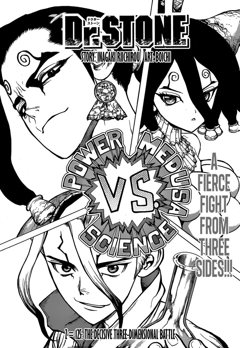 Dr. Stone Manga Chapter 125 page 1 - Decisive Three-Dimensional Battle