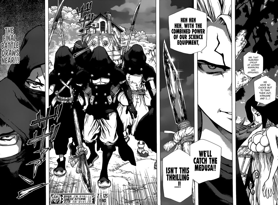 Dr. Stone Manga Chapter 125 page 17 - Decisive Three-Dimensional Battle