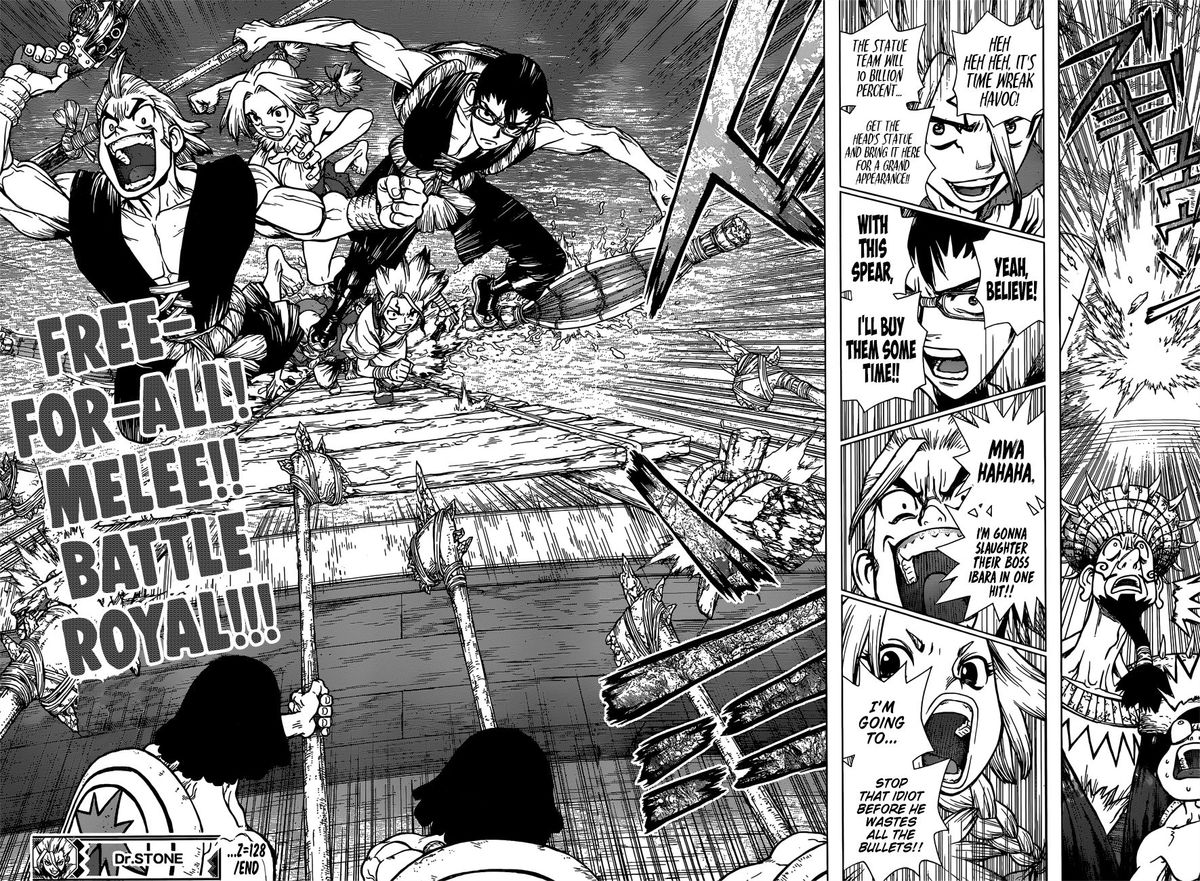 Dr. Stone Manga Chapter 128 page 18 - Island-Wide Battle Royale