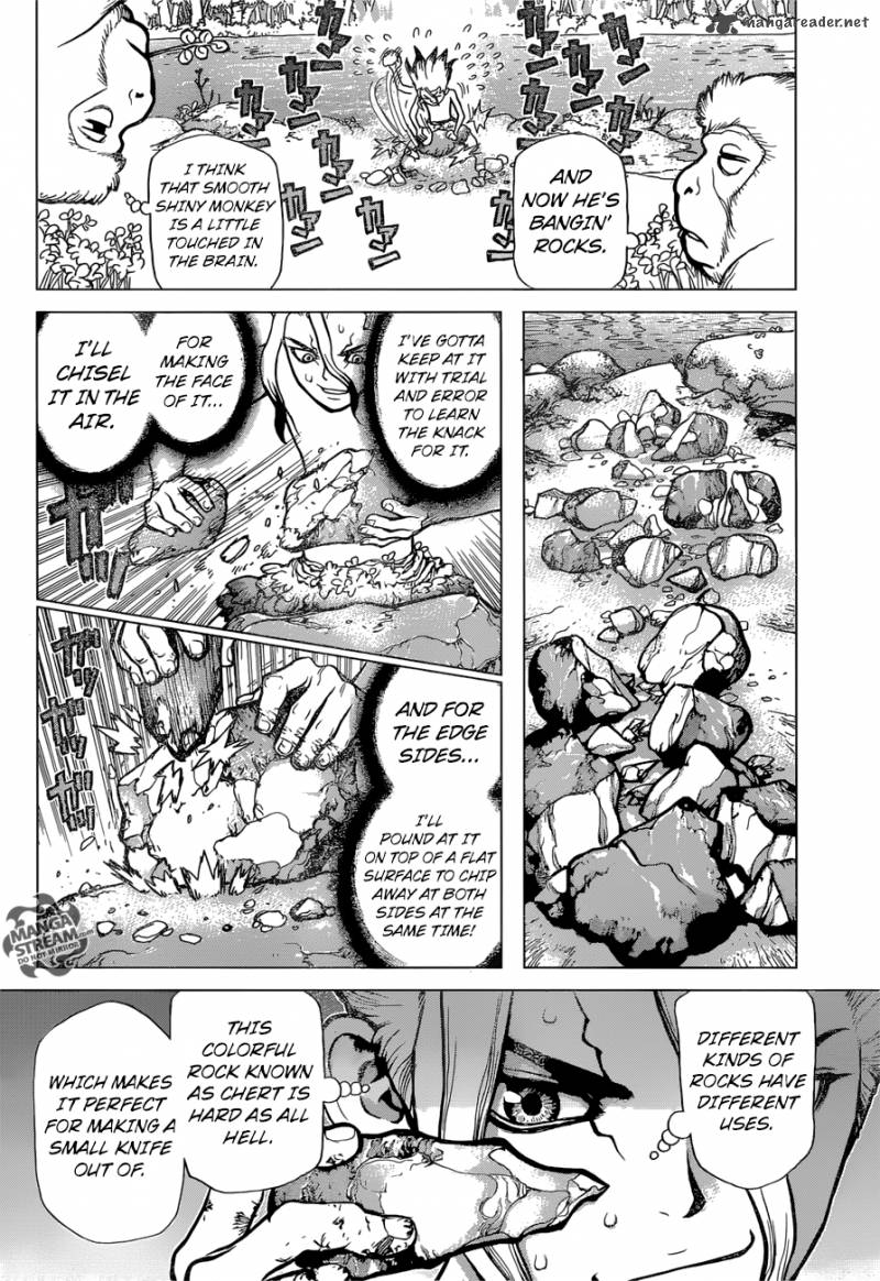 Dr. Stone Manga Chapter 13 page 11 - Part 1: Stone World: The Beginning