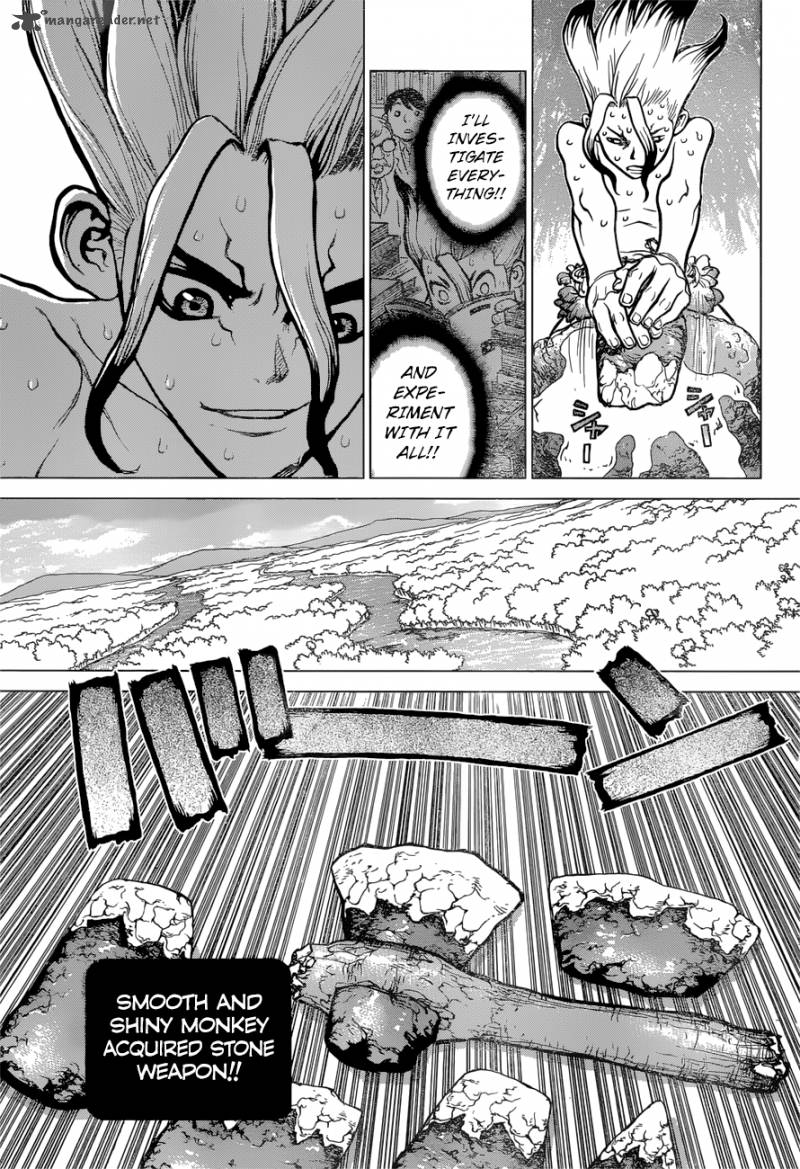 Dr. Stone Manga Chapter 13 page 12 - Part 1: Stone World: The Beginning