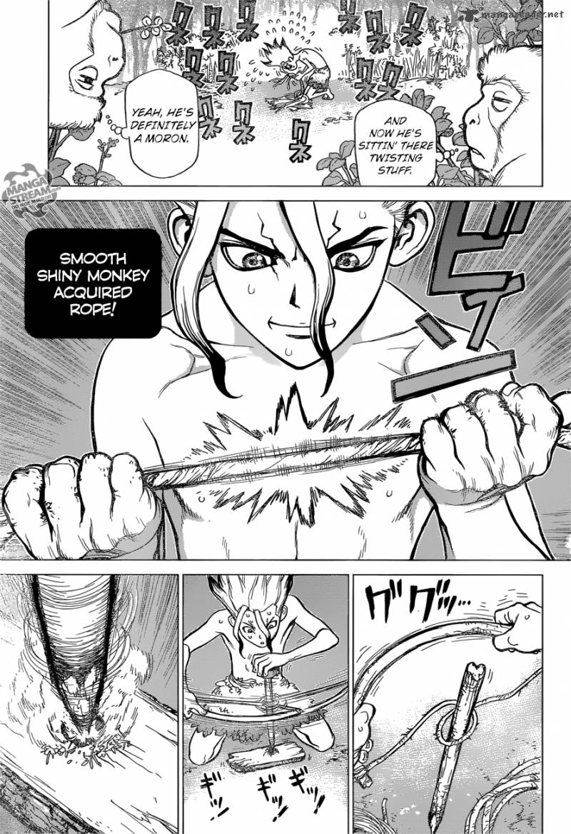 Dr. Stone Manga Chapter 13 page 14 - Part 1: Stone World: The Beginning