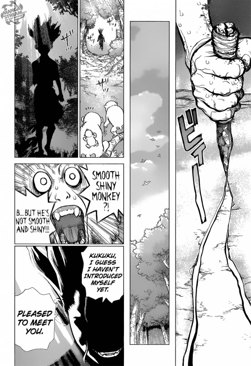 Dr. Stone Manga Chapter 13 page 18 - Part 1: Stone World: The Beginning