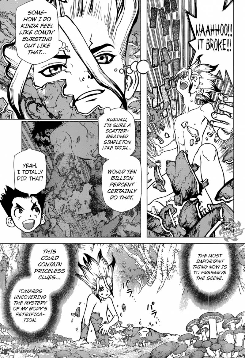 Dr. Stone Manga Chapter 13 page 3 - Part 1: Stone World: The Beginning