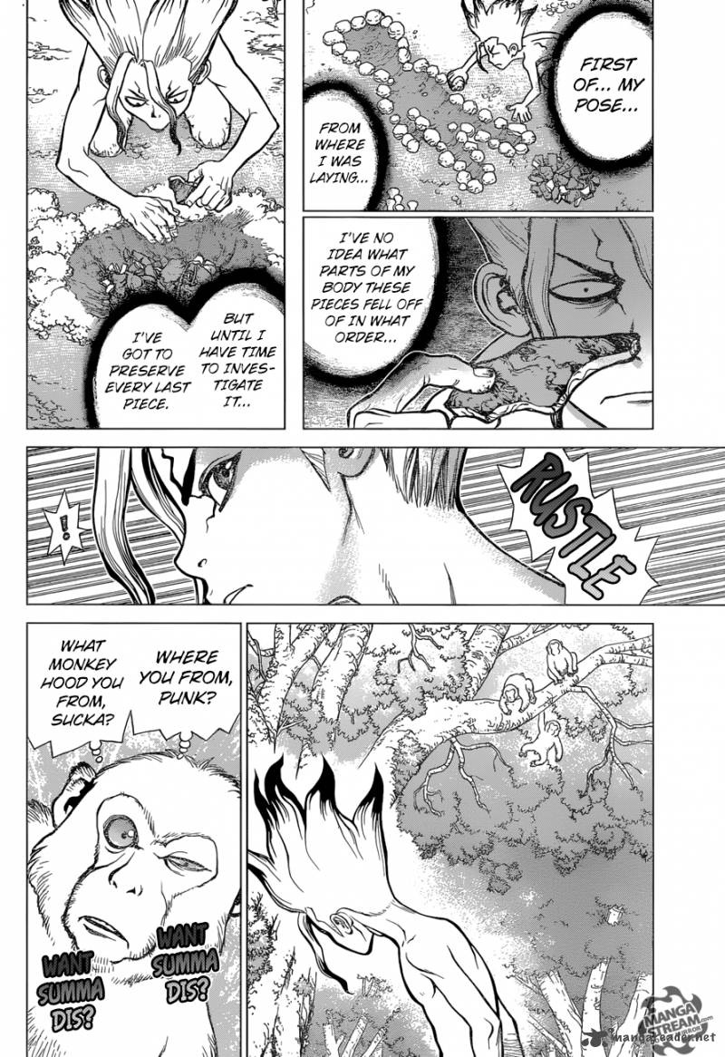 Dr. Stone Manga Chapter 13 page 4 - Part 1: Stone World: The Beginning