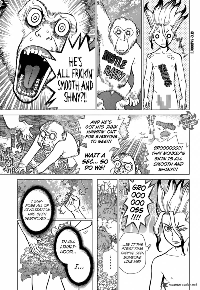 Dr. Stone Manga Chapter 13 page 5 - Part 1: Stone World: The Beginning