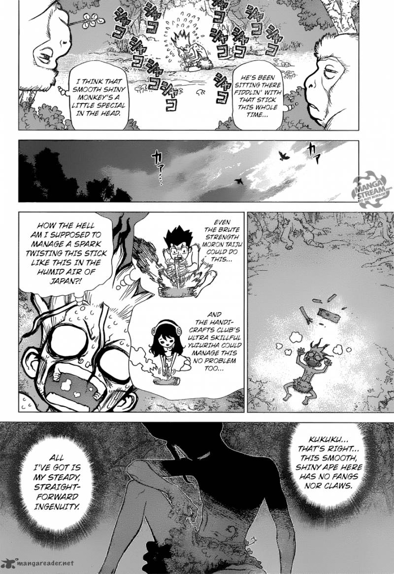 Dr. Stone Manga Chapter 13 page 9 - Part 1: Stone World: The Beginning