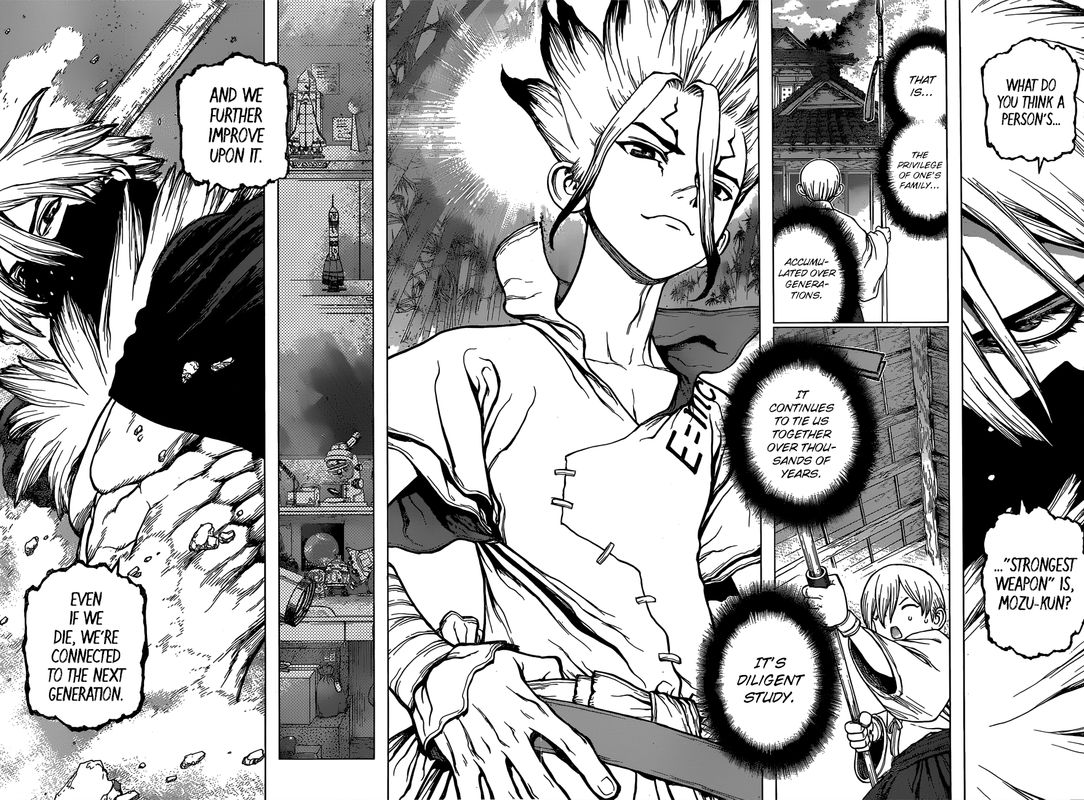 Dr. Stone Manga Chapter 132 page 15 - The Strongest Weapon is...