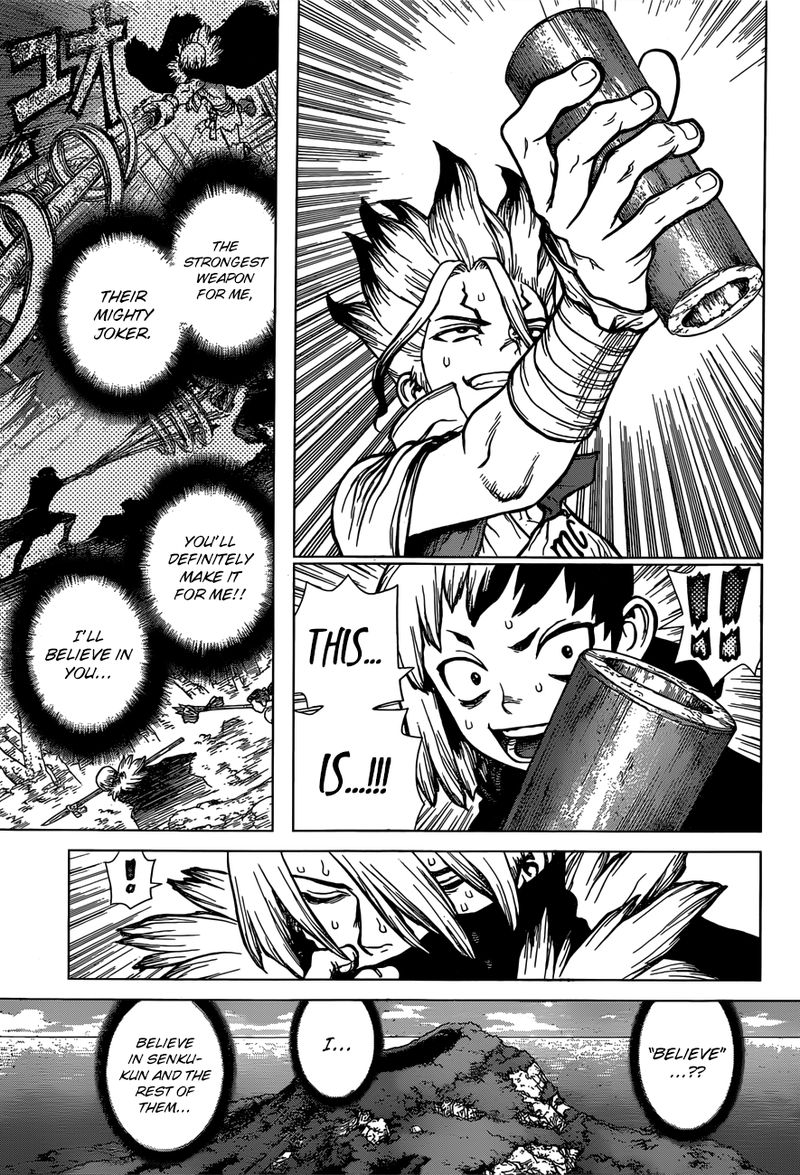 Dr. Stone Manga Chapter 132 page 9 - The Strongest Weapon is...