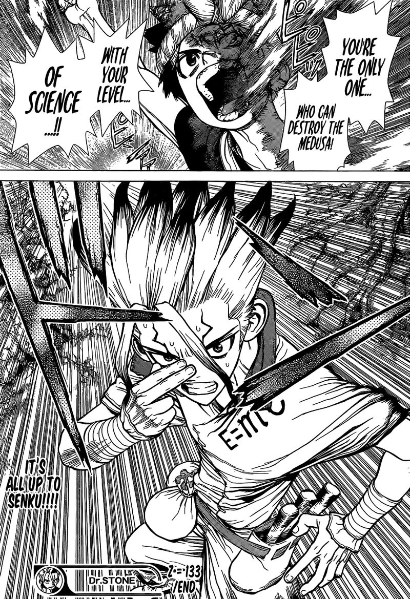 Dr. Stone Manga Chapter 133 page 17 - Flash of Destruction