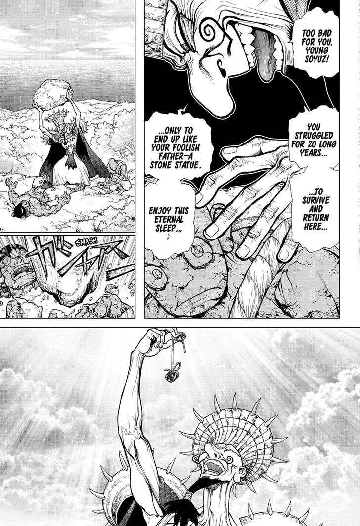Dr. Stone Manga Chapter 134 page 13 - Commander Faceoff