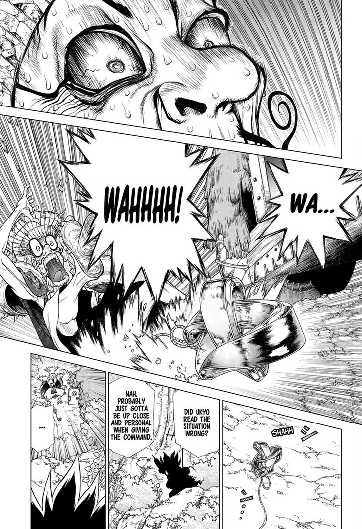 Dr. Stone Manga Chapter 134 page 17 - Commander Faceoff