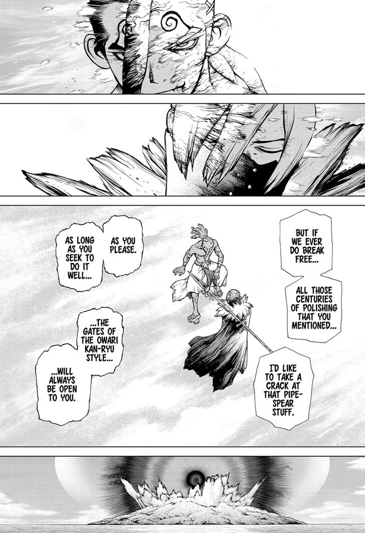 Dr. Stone Manga Chapter 134 page 3 - Commander Faceoff
