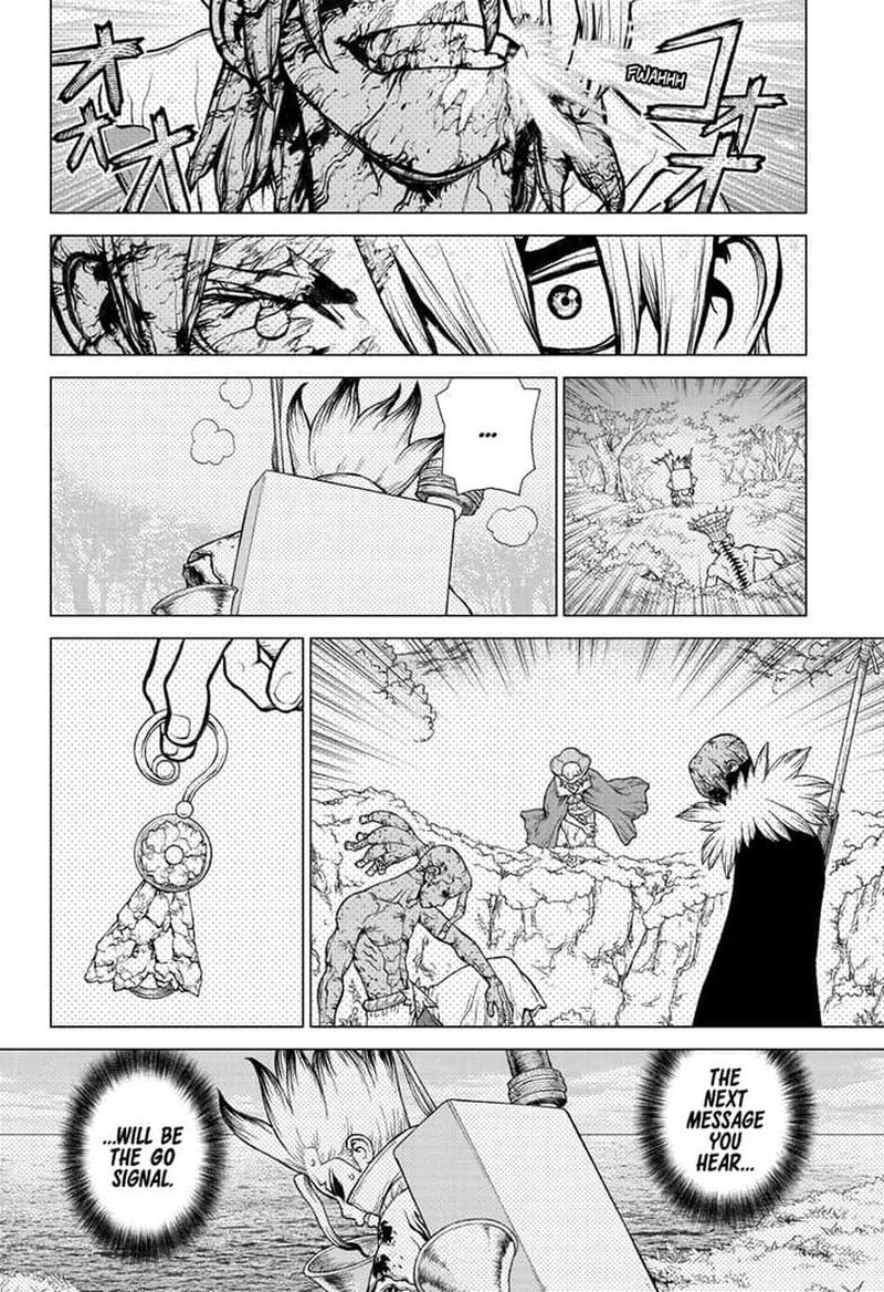 Dr. Stone Manga Chapter 136 page 12 - Medusa vs. Science