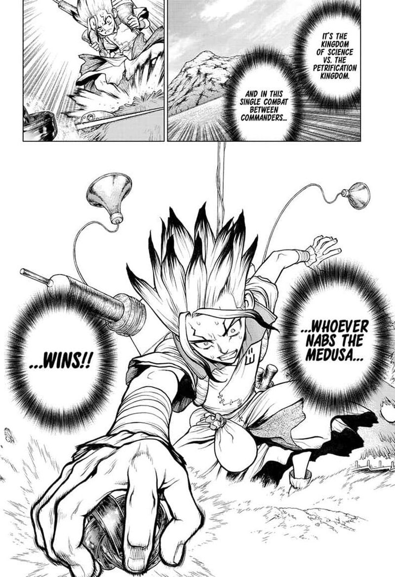 Dr. Stone Manga Chapter 136 page 2 - Medusa vs. Science