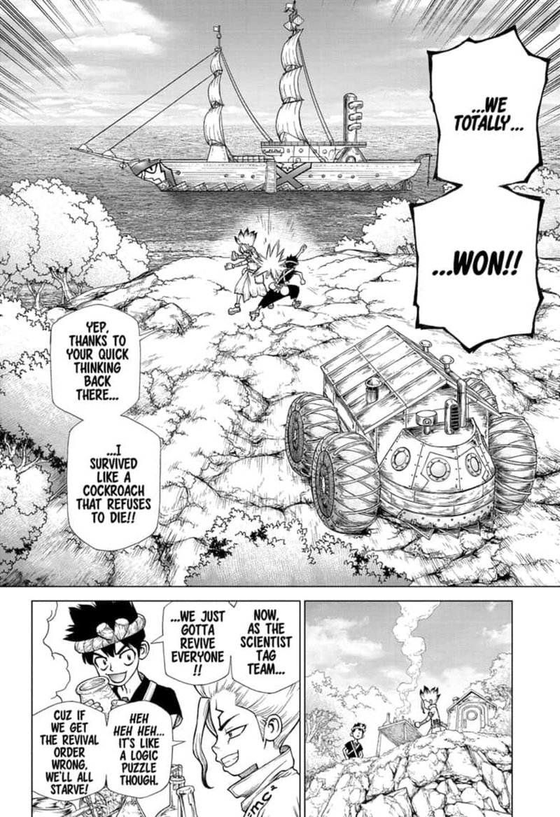 Dr. Stone Manga Chapter 138 page 2 - Epilogue of Part 3 (End of Part 3)