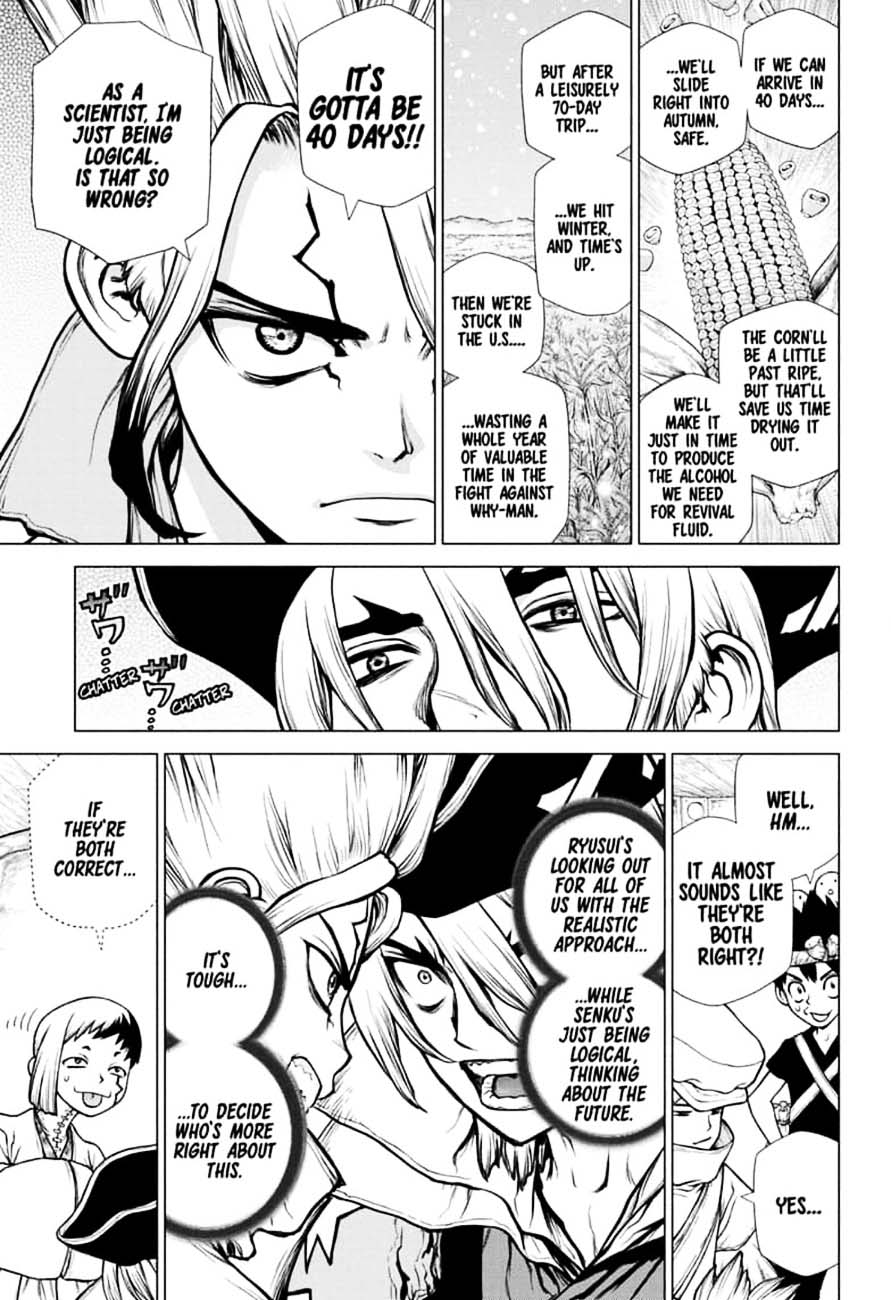 Dr. Stone Manga Chapter 143 page 12 - Ryusui vs. Senku