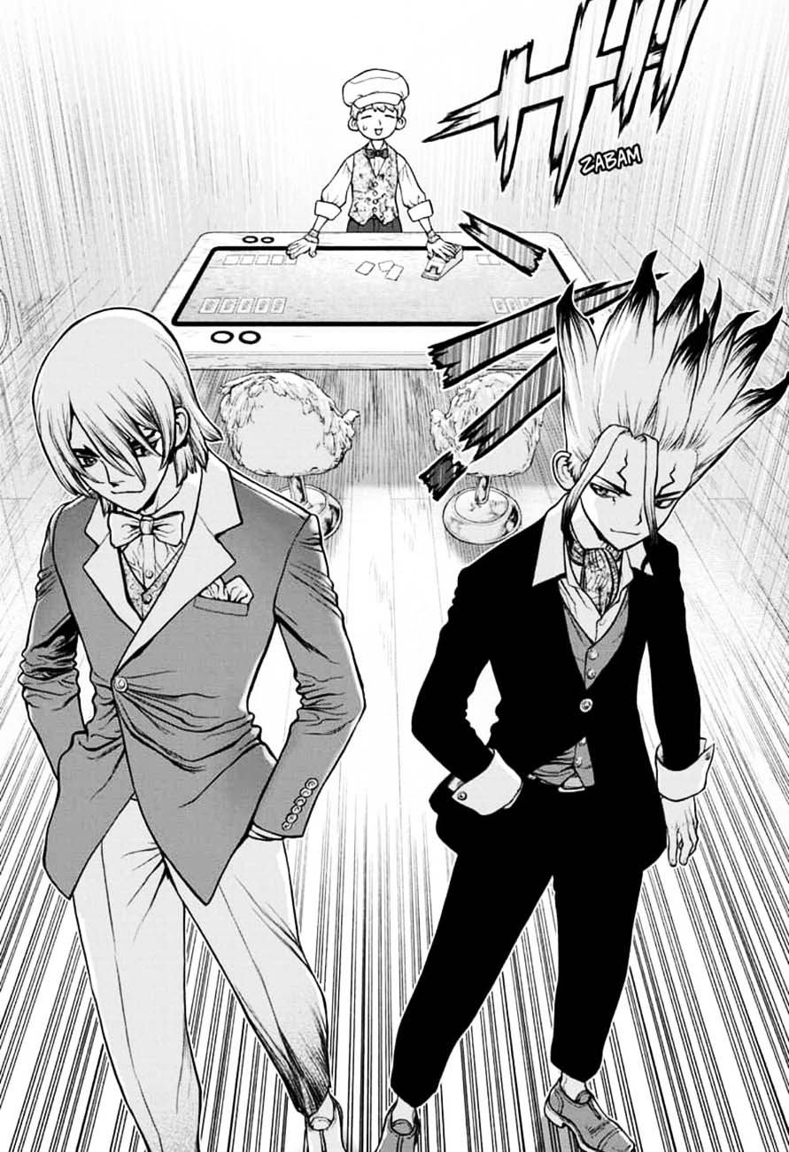 Dr. Stone Manga Chapter 143 page 15 - Ryusui vs. Senku