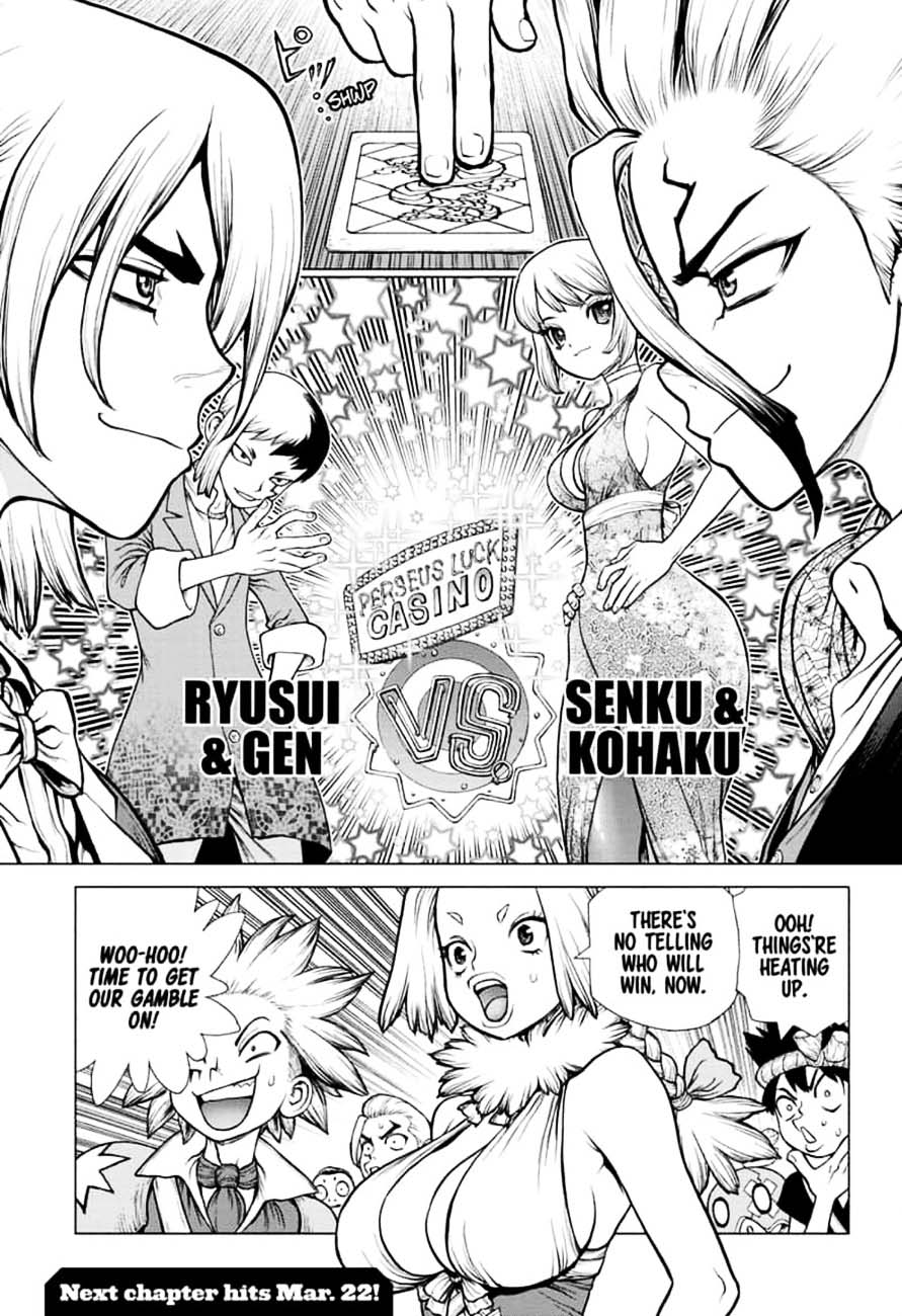 Dr. Stone Manga Chapter 143 page 18 - Ryusui vs. Senku