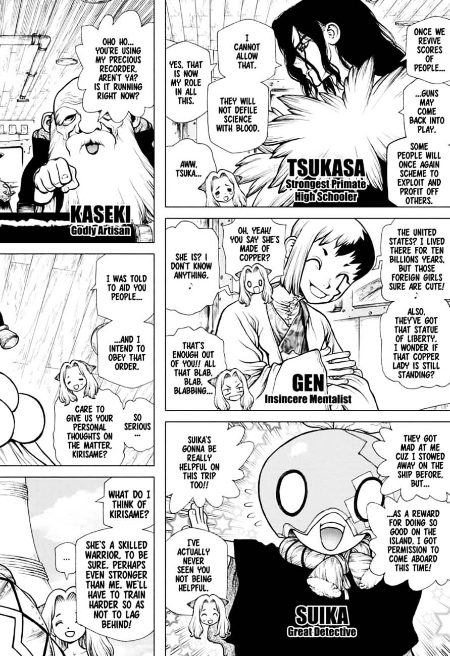 Dr. Stone Manga Chapter 143 page 2 - Ryusui vs. Senku