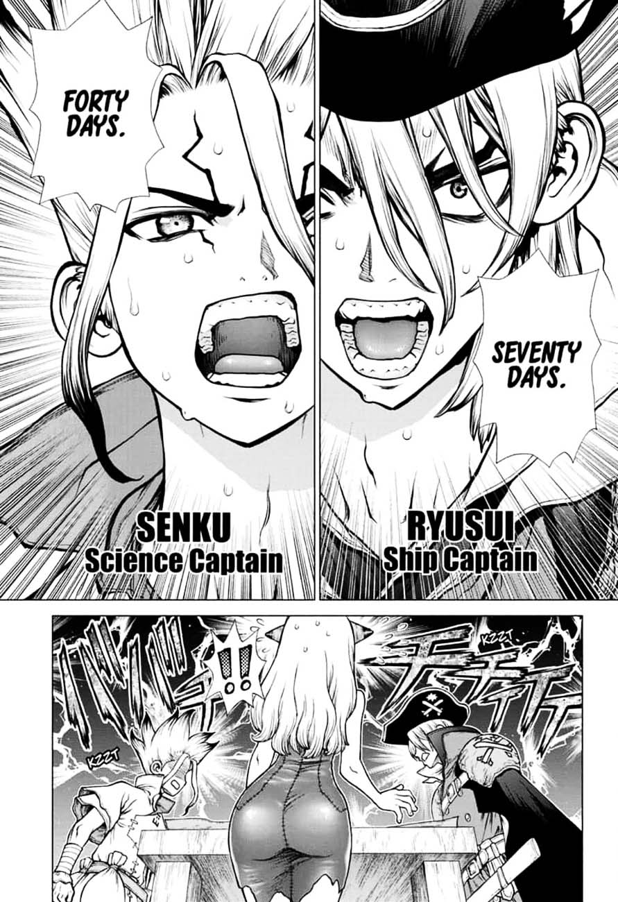 Dr. Stone Manga Chapter 143 page 6 - Ryusui vs. Senku