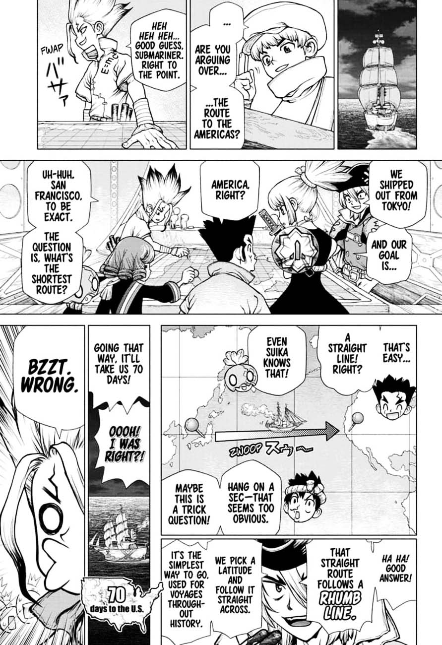 Dr. Stone Manga Chapter 143 page 8 - Ryusui vs. Senku