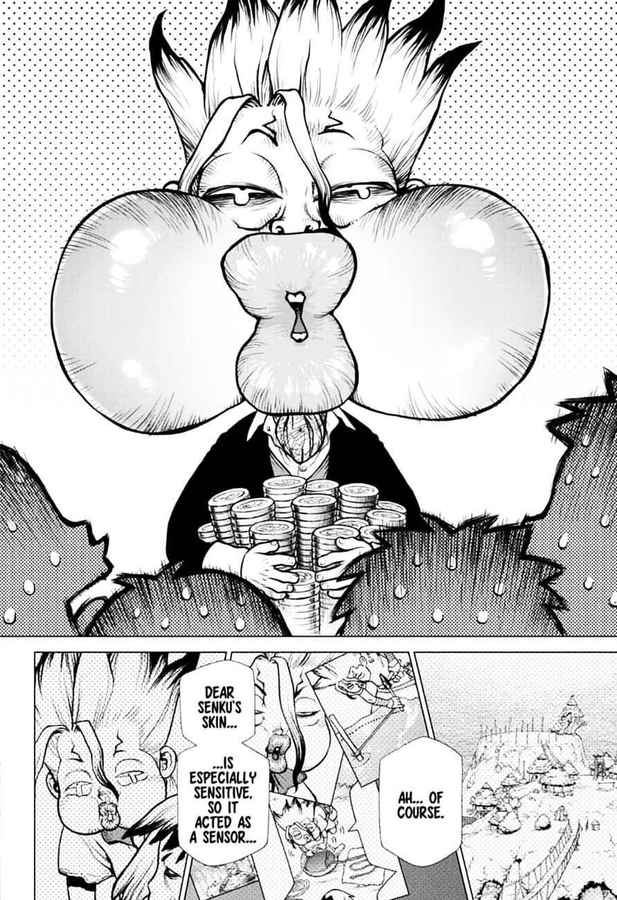 Dr. Stone Manga Chapter 144 page 18 - Ryusui & Gen vs. Senku & Kohaku