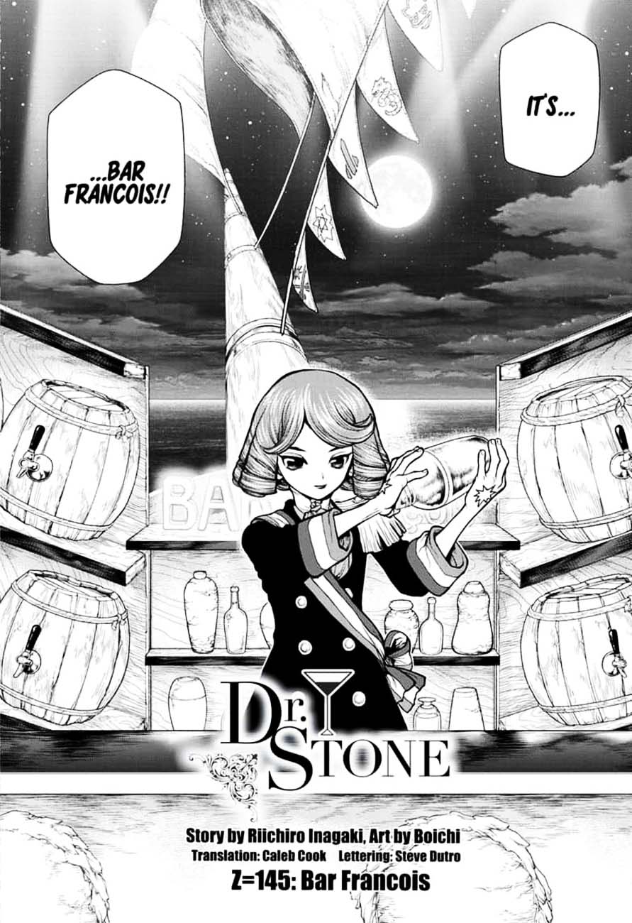 Dr. Stone Manga Chapter 145 page 3 - Bar Francois