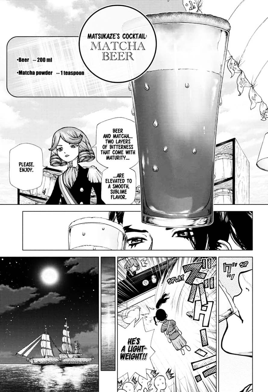Dr. Stone Manga Chapter 146 page 13 - Bar Francois: Bitters