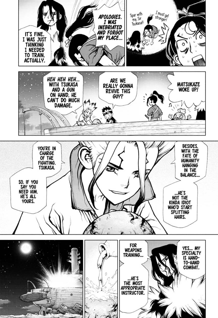 Dr. Stone Manga Chapter 146 page 15 - Bar Francois: Bitters