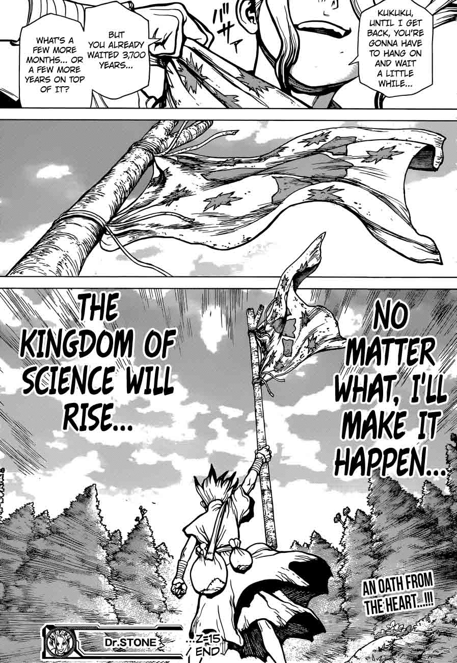 Dr. Stone Manga Chapter 15 page 18 - Two Kingdoms of the Stone World