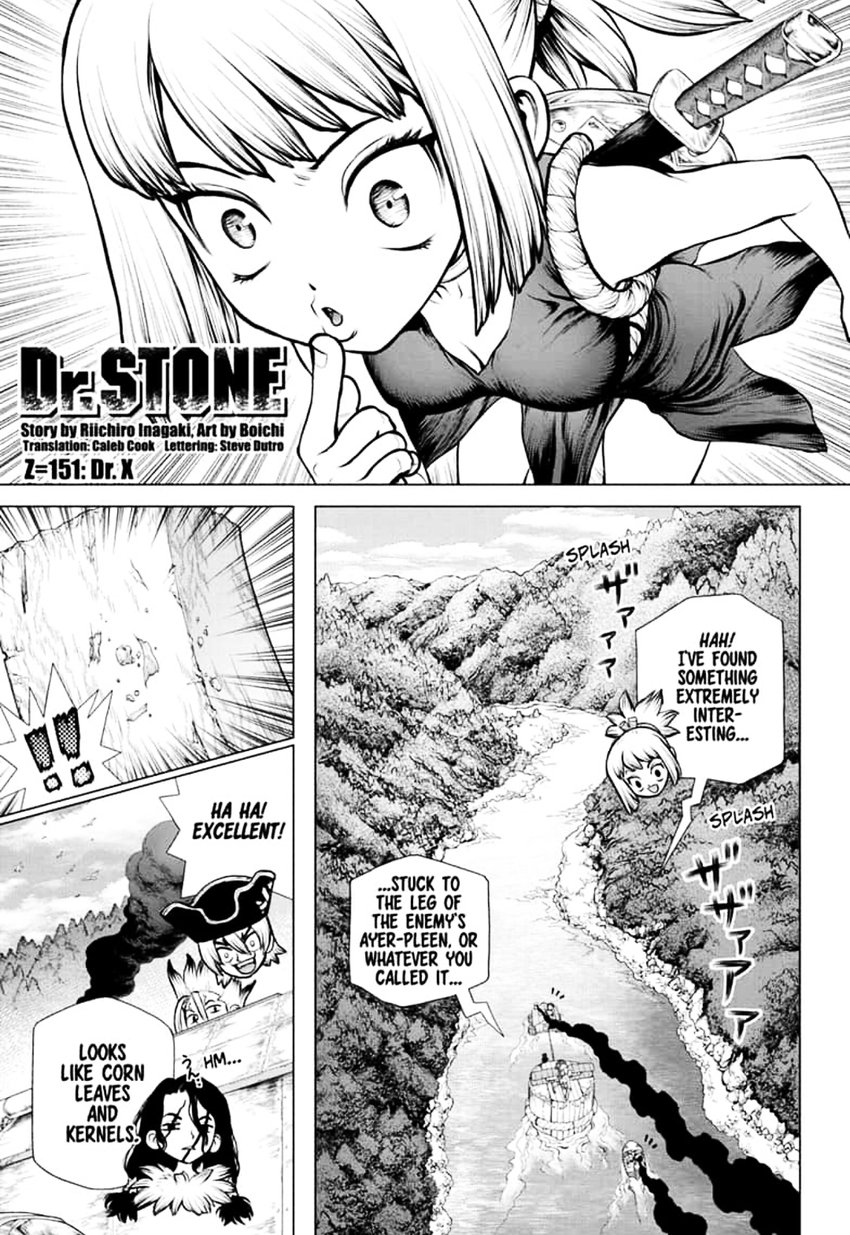 Dr. Stone Manga Chapter 151 page 1 - Dr. X