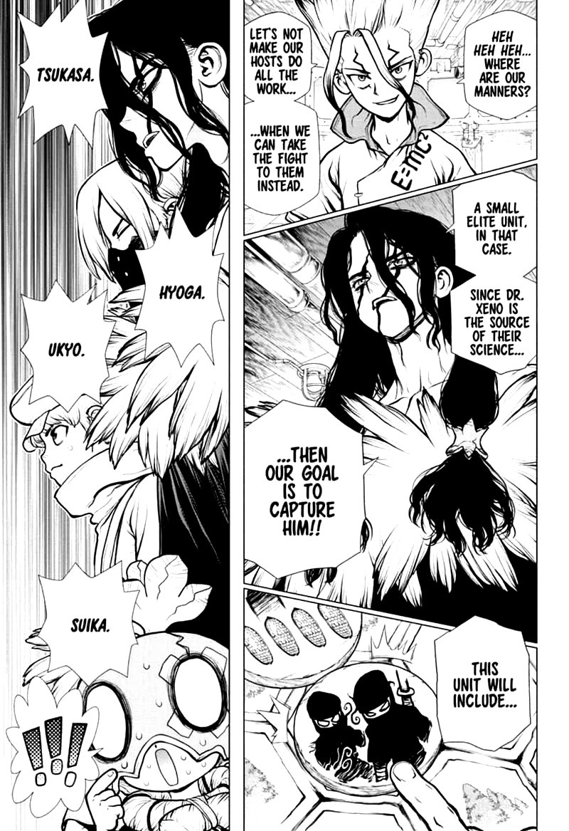 Dr. Stone Manga Chapter 153 page 15 - War Game